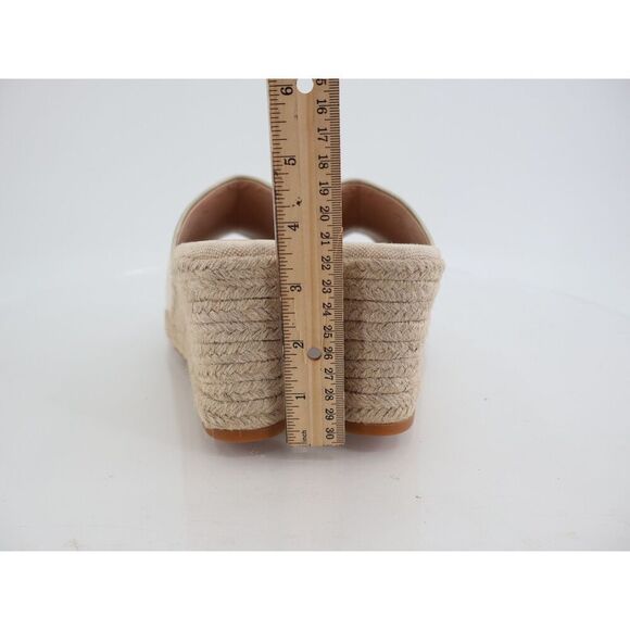 Cole Haan Cloudfeel Southcrest Mule Women's 9.5 Sandals Ivory Leather Espadrille - Picture 5 of 8